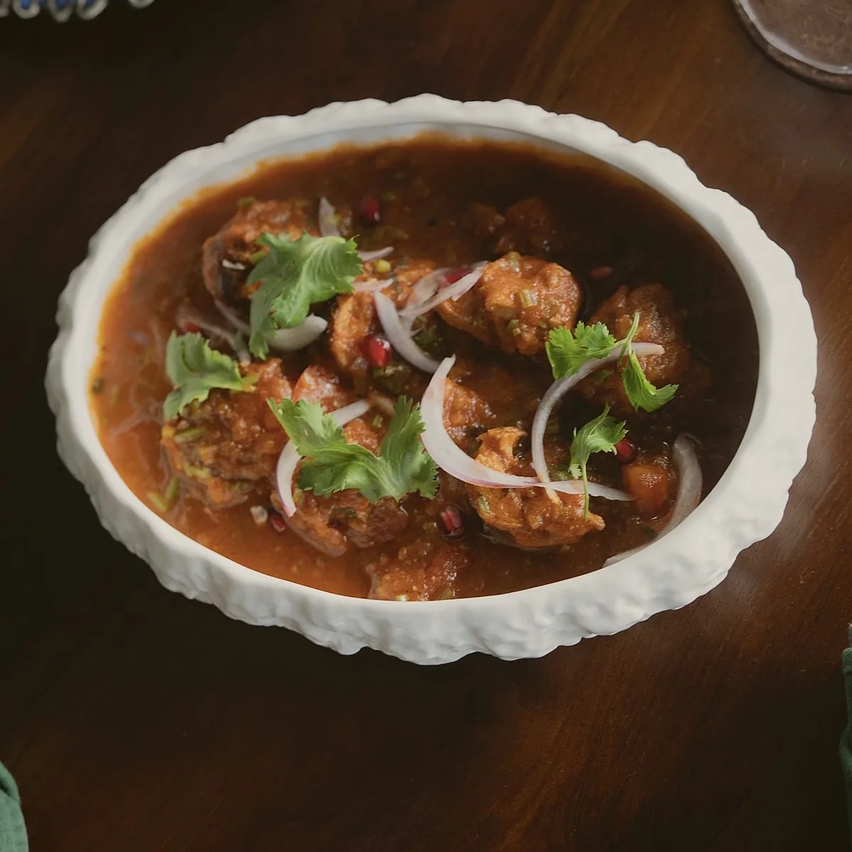Chakhokhbili with chicken at Tarragon Georgian restaurant, Uluwatu Bali