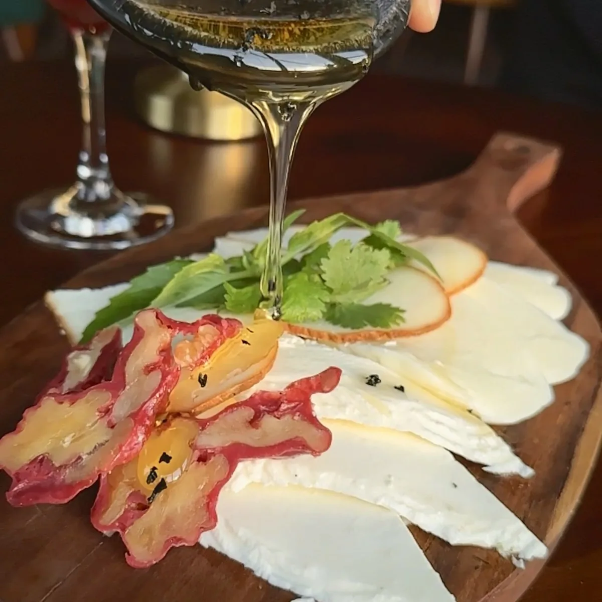 Georgian cheese platter at Tarragon Georgian restaurant, Uluwatu Bali