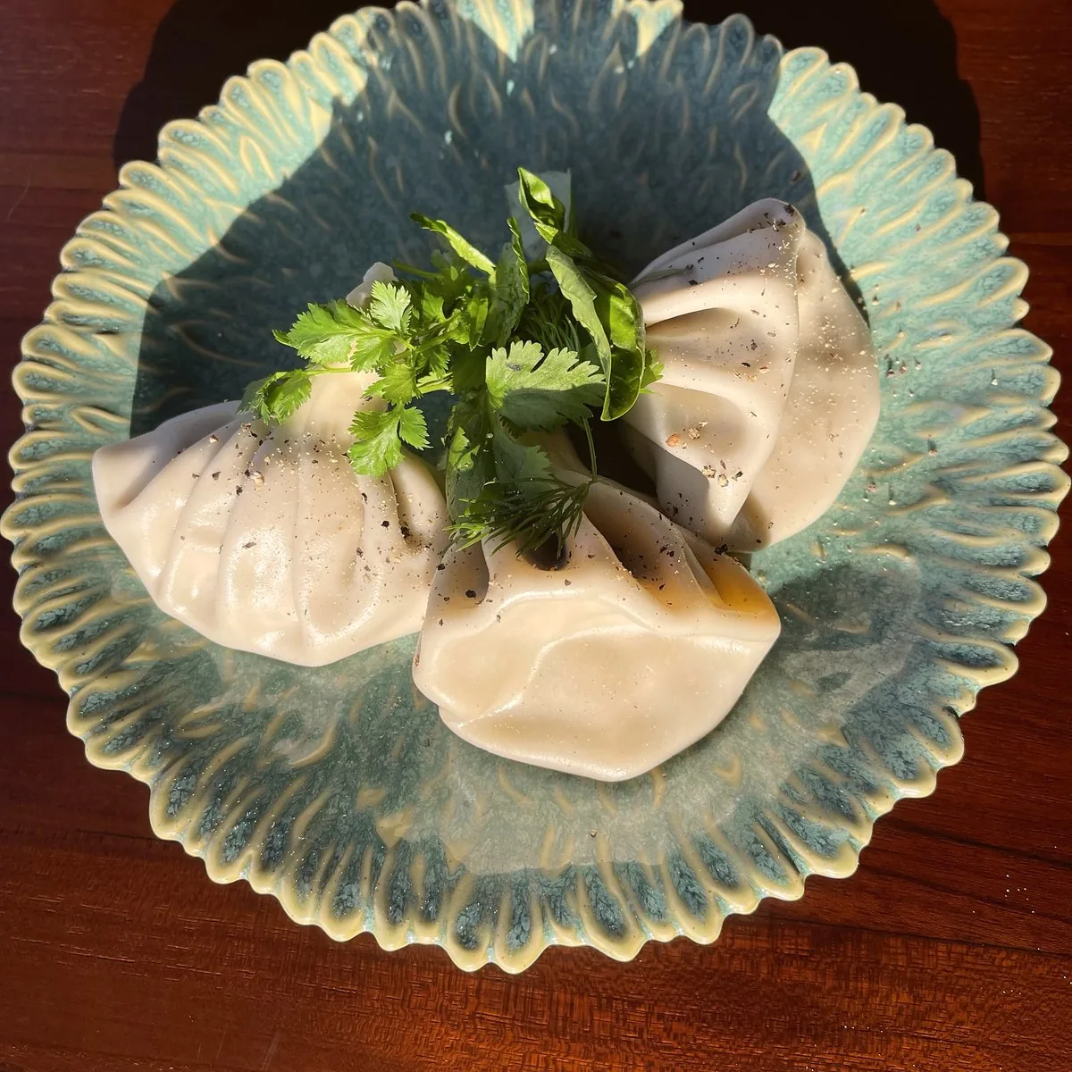 Khinkali at Tarragon Georgian restaurant, Uluwatu Bali