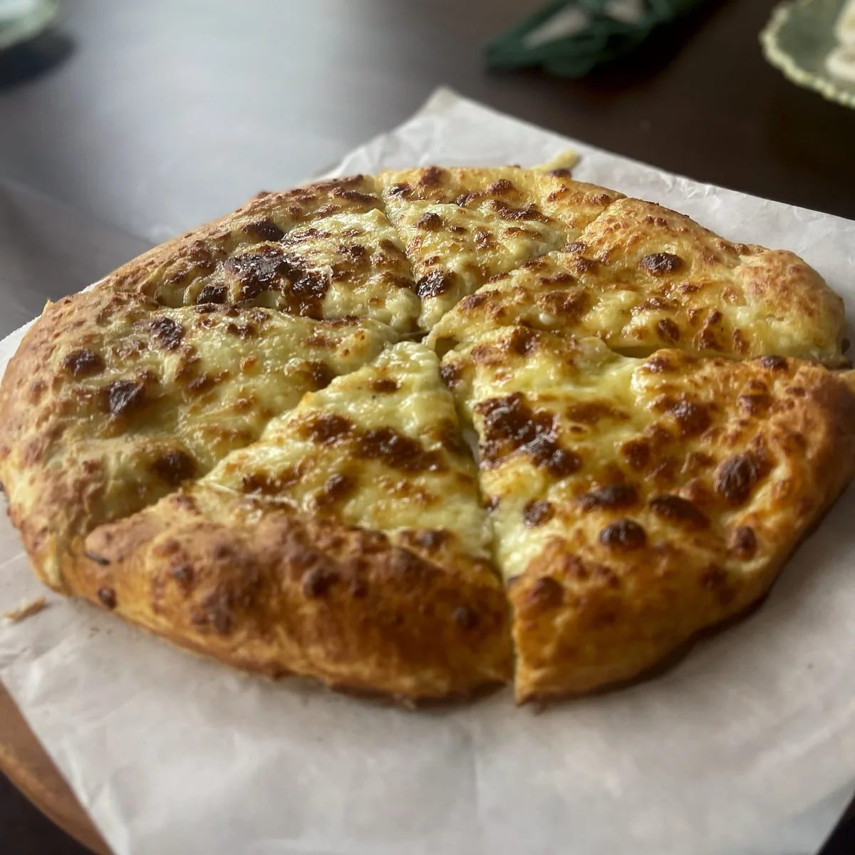 Megrelian khachapuri at Tarragon Georgian restaurant, Uluwatu Bali