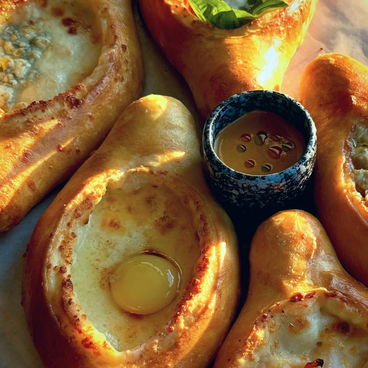 Mini khachapuri journey at Tarragon Georgian restaurant, Uluwatu Bali