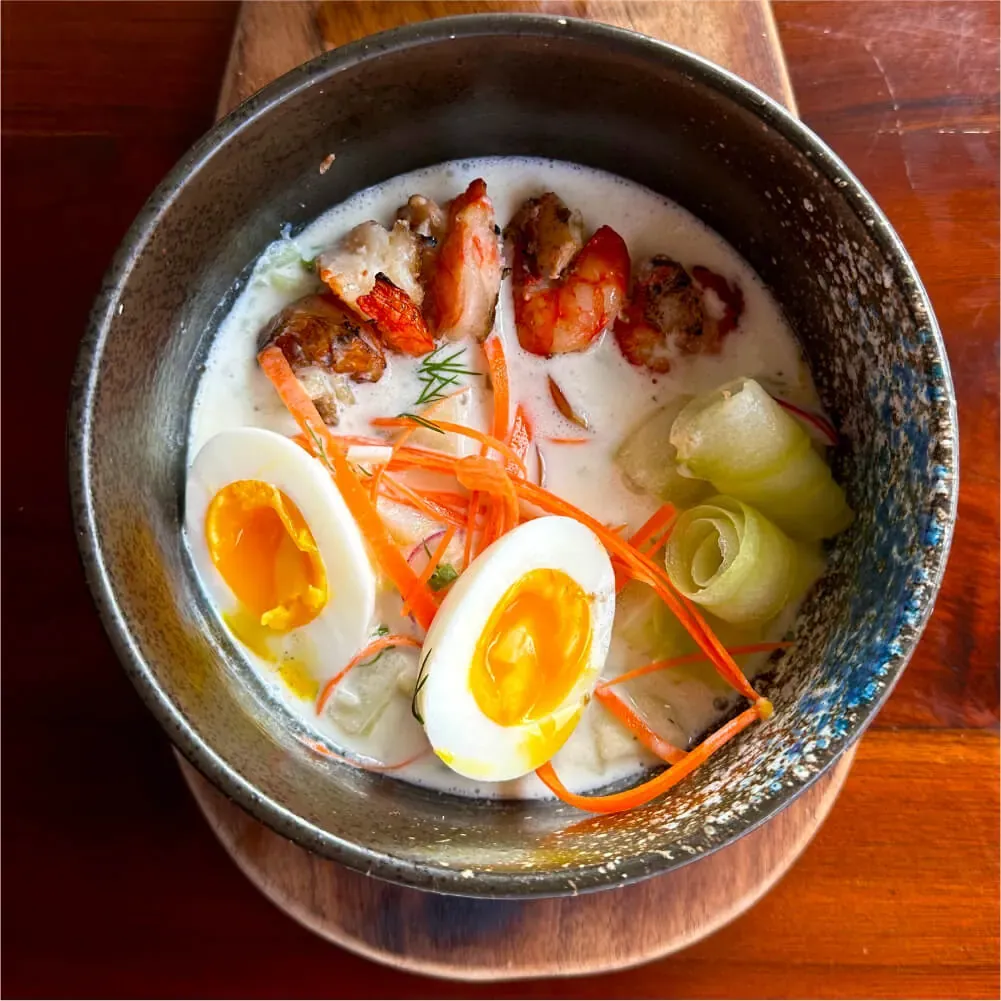 Okroshka at Tarragon Georgian restaurant, Uluwatu Bali